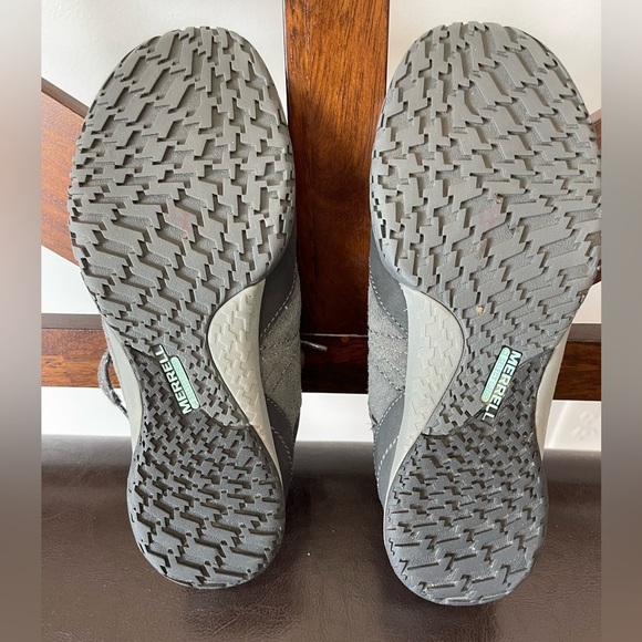 Merrell Granite gray suede Albany Lace Trail performance outdoor hiking size 7.5 - Picture 13 of 17